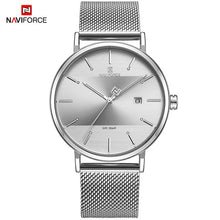 Load image into Gallery viewer, Newest Lover's Watches NAVIFORCE Quartz Simple Clock Men Women Waterproof Full Steel Couple Wristwatches Relogio Masculino 2019