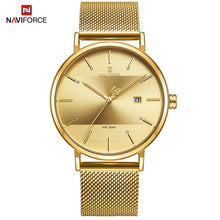 Load image into Gallery viewer, Newest Lover's Watches NAVIFORCE Quartz Simple Clock Men Women Waterproof Full Steel Couple Wristwatches Relogio Masculino 2019