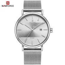 Load image into Gallery viewer, Newest Lover's Watches NAVIFORCE Quartz Simple Clock Men Women Waterproof Full Steel Couple Wristwatches Relogio Masculino 2019