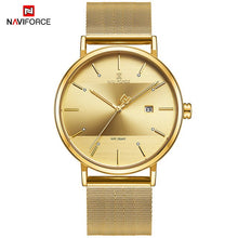 Load image into Gallery viewer, Newest Lover's Watches NAVIFORCE Quartz Simple Clock Men Women Waterproof Full Steel Couple Wristwatches Relogio Masculino 2019