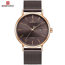 Load image into Gallery viewer, Newest Lover's Watches NAVIFORCE Quartz Simple Clock Men Women Waterproof Full Steel Couple Wristwatches Relogio Masculino 2019