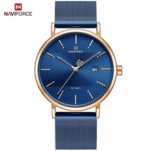 Load image into Gallery viewer, Newest Lover's Watches NAVIFORCE Quartz Simple Clock Men Women Waterproof Full Steel Couple Wristwatches Relogio Masculino 2019
