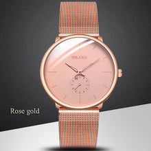 Load image into Gallery viewer, Business Men's Watch Creative Blue Pointer Mesh Belt Ultra-thin Quartz Sports And Leisure Watch Clock Men Gift Relogio Masculino