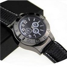 Load image into Gallery viewer, Cigarette Lighter Men's Quartz Watches USB Charge Electronic Windproof Flameless Casual Wrist Watches