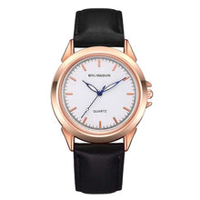 Load image into Gallery viewer, Couple Watches Simple Fashion Unisex Watch Leather Strap Line Analog Quartz Ladies Wristwatches Mujer Lover's Commemorate Gift