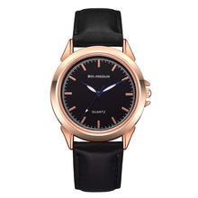 Load image into Gallery viewer, Couple Watches Simple Fashion Unisex Watch Leather Strap Line Analog Quartz Ladies Wristwatches Mujer Lover's Commemorate Gift
