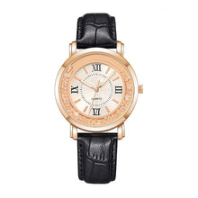 Load image into Gallery viewer, Fashion Ladies Watch Women Watches Luxury Rhinestone Leather Bracelet Wristwatch Analog Quartz Watch reloj mujer zegarek damski