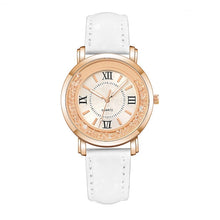 Load image into Gallery viewer, Fashion Ladies Watch Women Watches Luxury Rhinestone Leather Bracelet Wristwatch Analog Quartz Watch reloj mujer zegarek damski