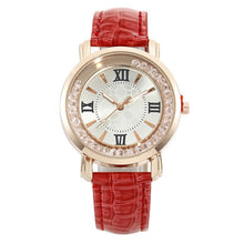 Load image into Gallery viewer, Fashion Ladies Watch Women Watches Luxury Rhinestone Leather Bracelet Wristwatch Analog Quartz Watch reloj mujer zegarek damski