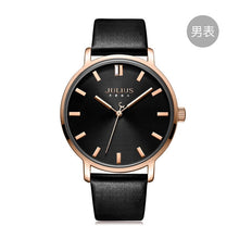 Load image into Gallery viewer, Classic Men's Watch Women's Watch Japan Quartz Couple Hours Fashion Real Leather Bracelet Lover's Birthday Gift Julius Box