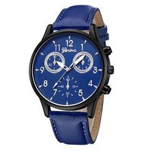 Load image into Gallery viewer, Fashion Men's Leather Military Casual Analog Quartz Wrist Watch Business Watches  Men's watch Wrist Party decoration Business Wa