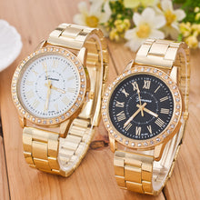 Load image into Gallery viewer, Year New Women Watches Luxury Gold Quartz Watch Stainless Steel Rhinestone Women's Watches Relogio Feminino Clock Reloj Mujer