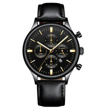 Load image into Gallery viewer, CUENA Men Watches Fashion Luxury Sport Men's Stainless Steel Case Leather Band Quartz Analog Wrist Watch Relogio Masculino