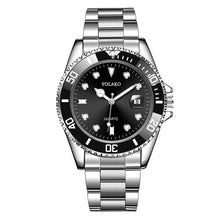 Load image into Gallery viewer, Luxury Men's Watch Stainless Steel Waterproof Clock Male Quartz Calendar Wristwatches Fashion Sport Green Dial Watch reloj hombr