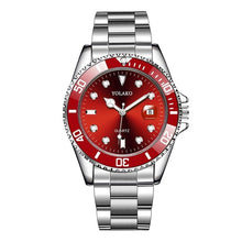Load image into Gallery viewer, Luxury Men's Watch Stainless Steel Waterproof Clock Male Quartz Calendar Wristwatches Fashion Sport Green Dial Watch reloj hombr
