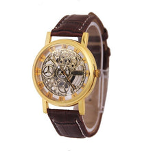 Load image into Gallery viewer, 2019 Unique Creative Hollow Out Lover's Quartz Watch Couples Unisex Thin Leather Strap Casual Wrist Watch for Drop Shipping