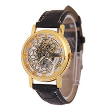 Load image into Gallery viewer, 2019 Unique Creative Hollow Out Lover's Quartz Watch Couples Unisex Thin Leather Strap Casual Wrist Watch for Drop Shipping