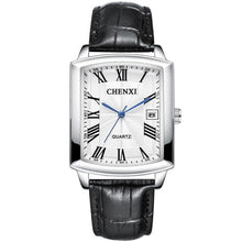 Load image into Gallery viewer, Couple Woman&amp;men Casual Watches Luxury Brand Square Dial Fashion Leather Strap Lover's Quartz calendar Watch Relogios Femininos