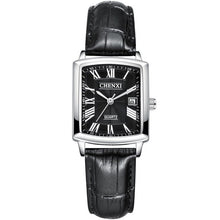 Load image into Gallery viewer, Couple Woman&amp;men Casual Watches Luxury Brand Square Dial Fashion Leather Strap Lover's Quartz calendar Watch Relogios Femininos
