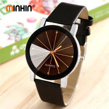 Load image into Gallery viewer, MINHIN Charming Lover's Watch Delicate Leather Band Quartz Wristwatches Women Men Casual Dress Watch Montre Femme Relogio