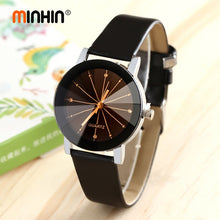 Load image into Gallery viewer, MINHIN Charming Lover's Watch Delicate Leather Band Quartz Wristwatches Women Men Casual Dress Watch Montre Femme Relogio
