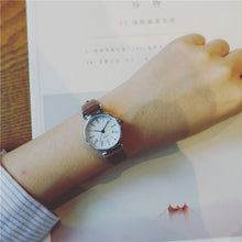 Load image into Gallery viewer, Exquisite small simple women dress watches retro leather female clock Bgg brand women's fashion mini design wristwatches clock