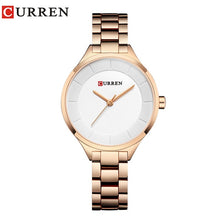 Load image into Gallery viewer, CURREN Rose Gold Watch Women Watches Stainless Steel Ladies Women's Watch Women 2018 Luxury Gold Color Fashion Relogio Feminino