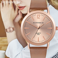 Load image into Gallery viewer, Ladies Watch Women's Leather Strap Watches Casual Quartz Analog Round Dial Wrist Watch Gifts Relojes Para Mujer Byan Kol Saati*A