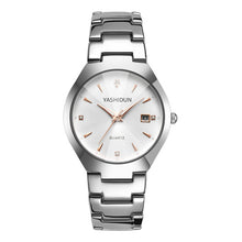 Load image into Gallery viewer, Couple Watch Men and Women Rose Gold Quartz Watch Classic Unisex Stainless Steel Lover's Wrist Watches Christmas Valentine Gifts