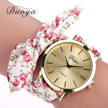 Load image into Gallery viewer, Fashion Women's Flower Star Bow Wristwatch Scarf Band Party Casual Watch relogio feminino Montre Femme Women Gift 328